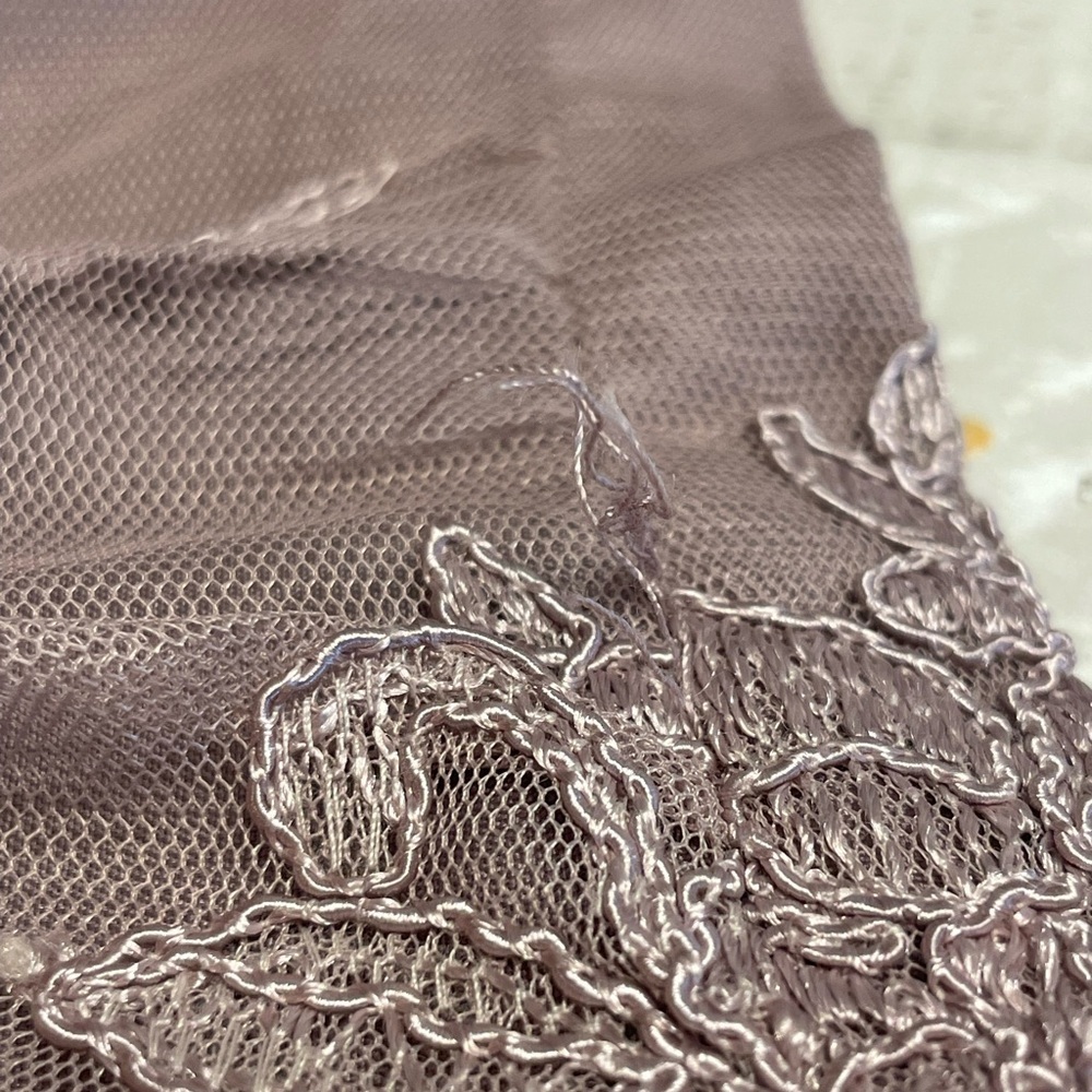 Elegant Lace Embroidered Jenny Yoo Skirt - Purple - Picture 7 of 7